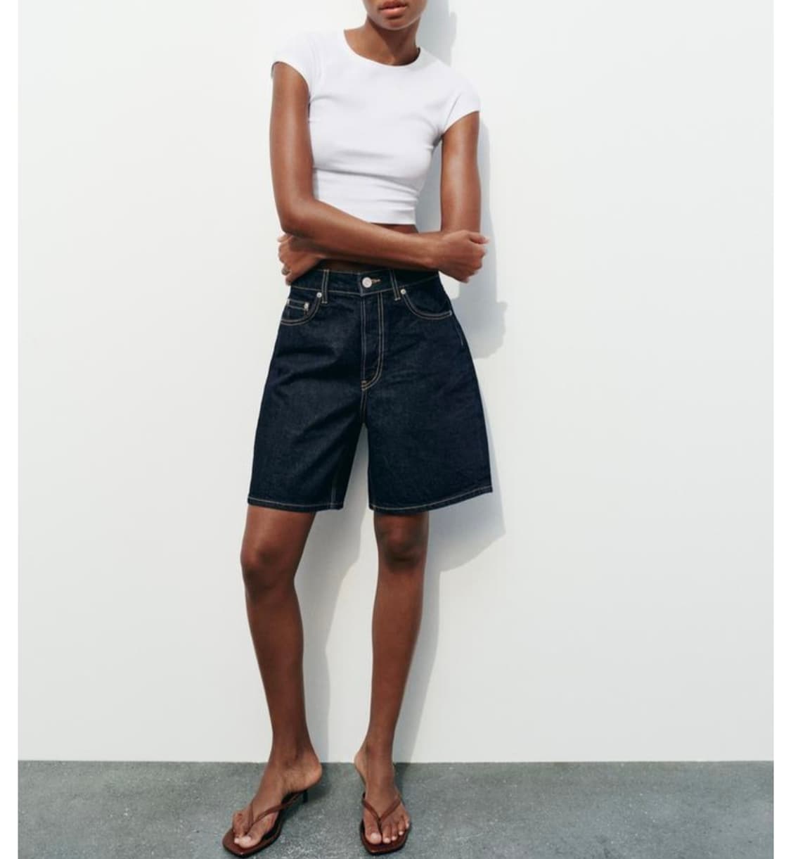 28) ZARA 자라 청반바지 데님쇼츠 상품이미지1