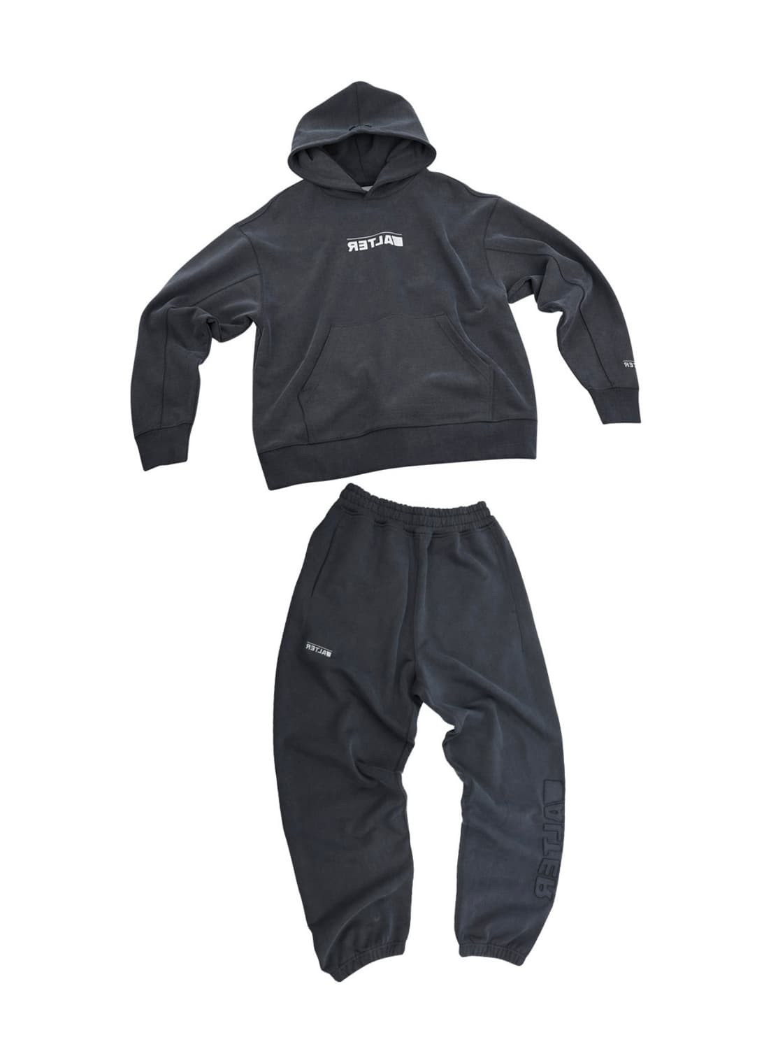 [새제품/L] 알터 피그먼트 스웻 셋업 - 네이비 상품이미지1