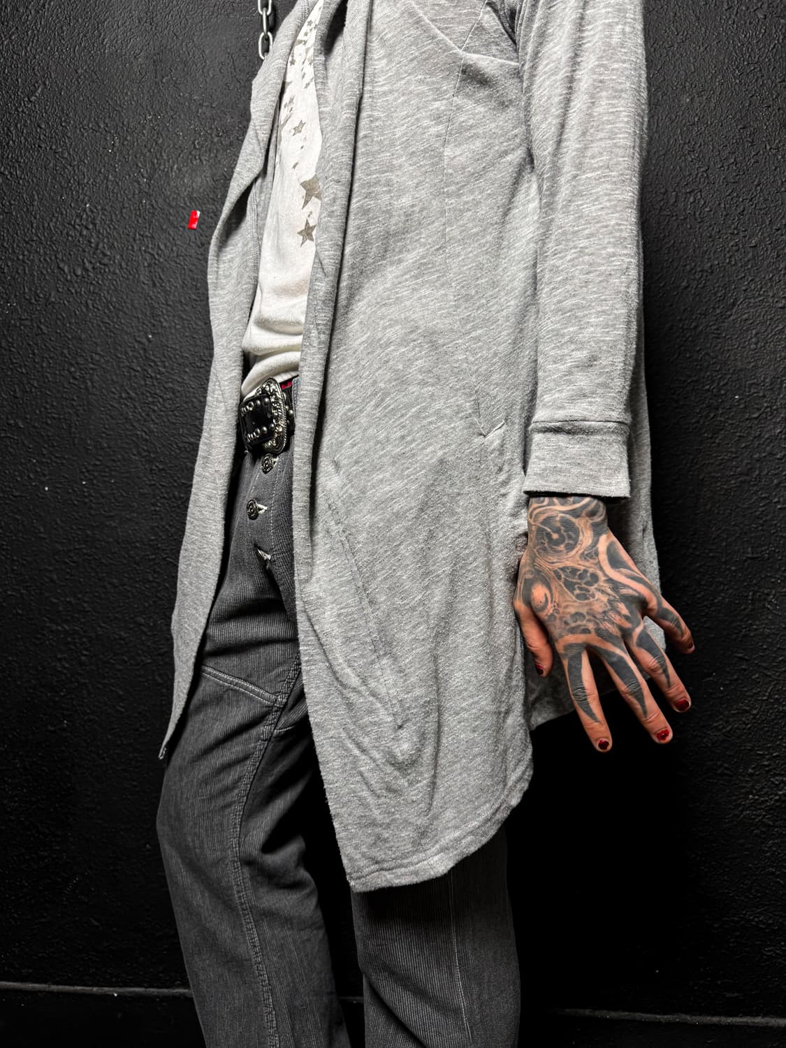 Hooded Draped Cardigan  상품이미지3