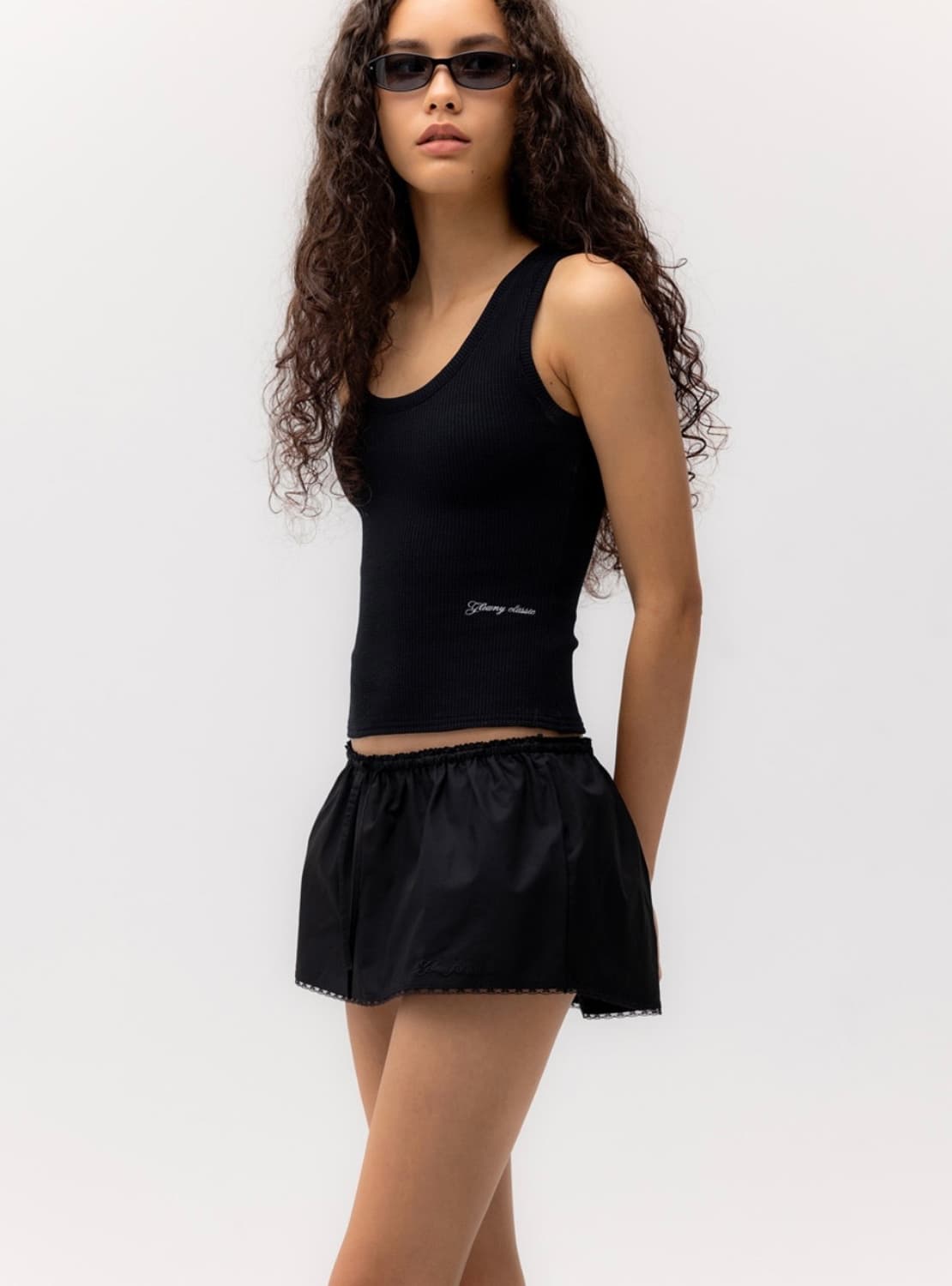 새상품) 글로니 미니 스커트 lace up mini skirt 상품이미지5