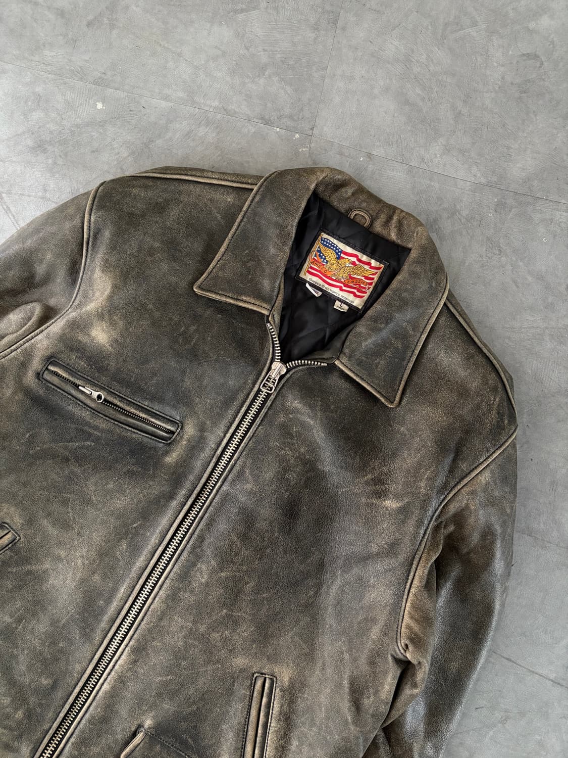 Ameco 아메코 레더 자켓 상품이미지2