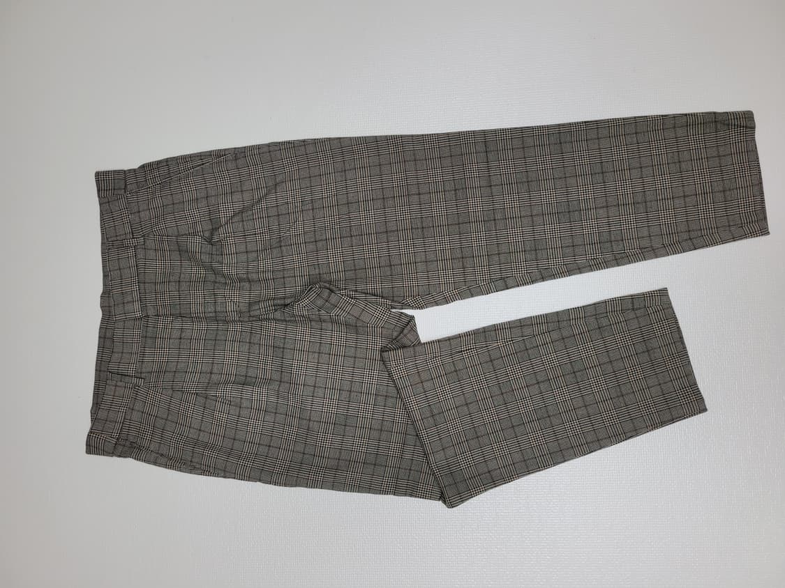 스파오 SPAO 남자 체크패턴 슬랙스 34 브라운 상품이미지1