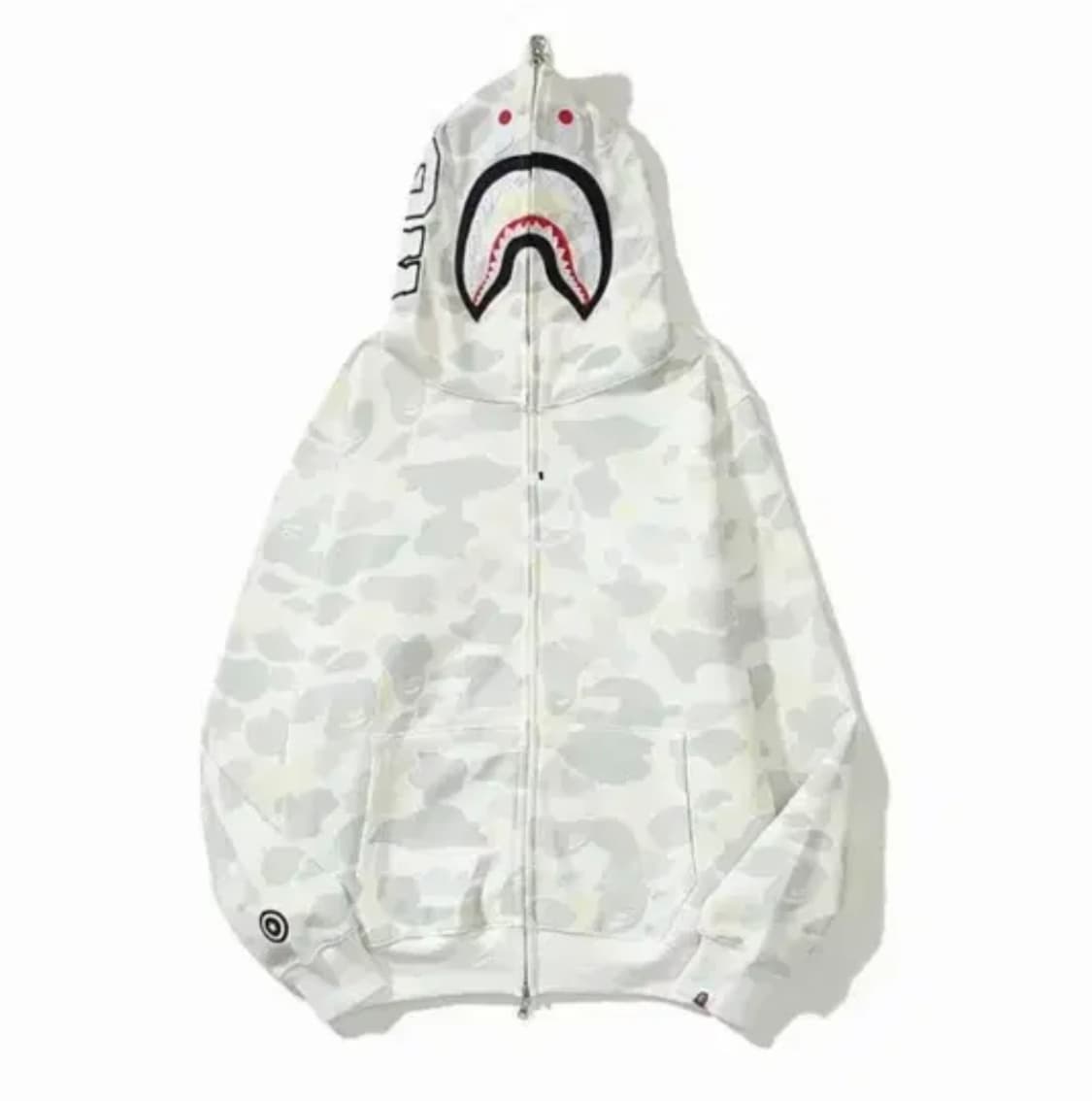 구해요 베이프 샤크 후드집업 화이트 백계 구합니다 상품이미지1