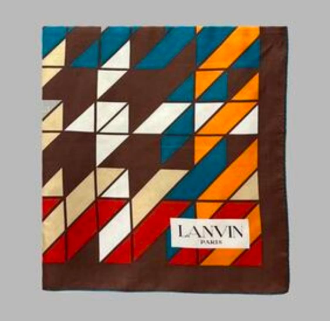 Lanvin 랑방 실크 스카프 Made in France 상품이미지1