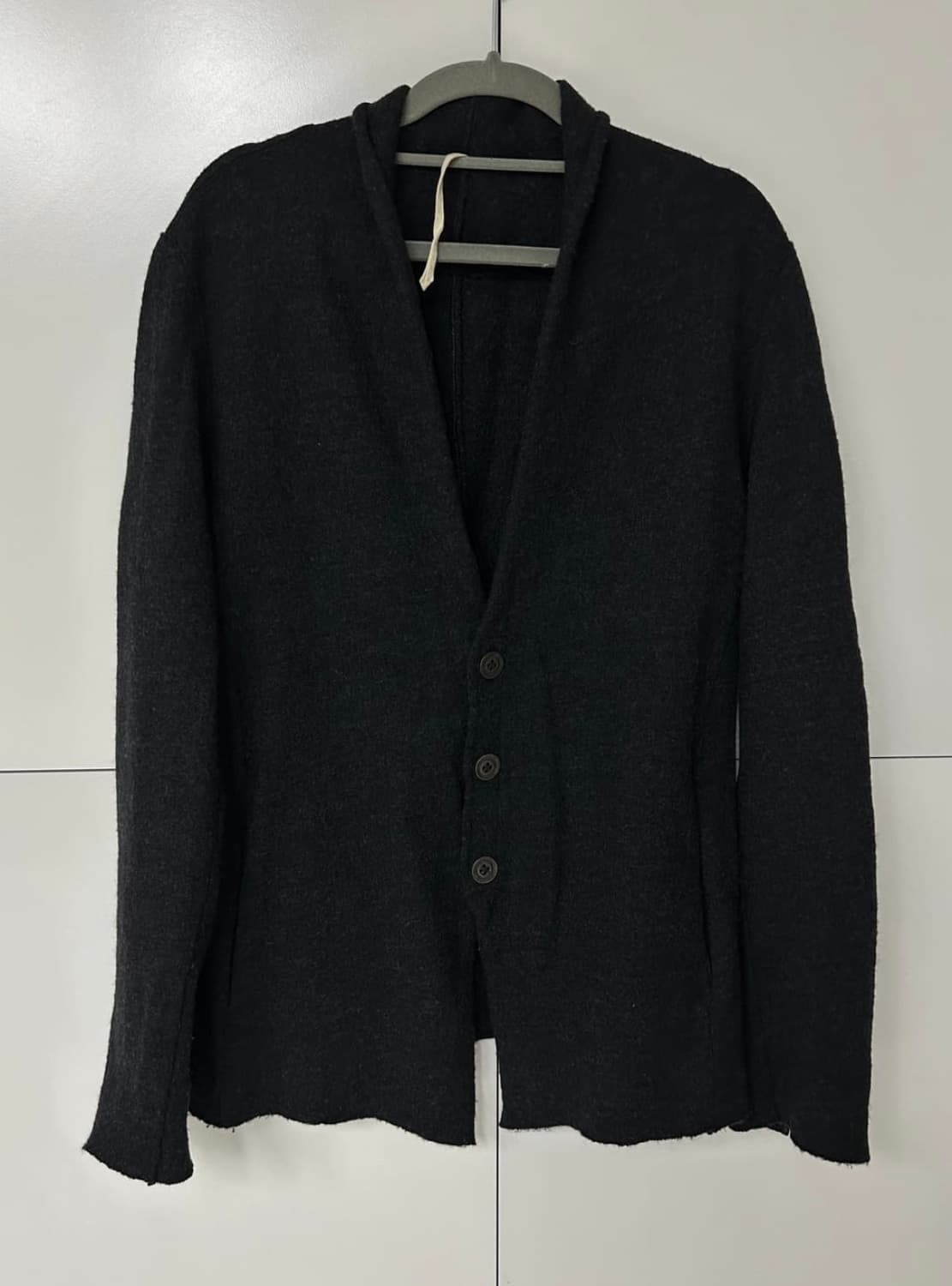 The Viridi Anne 축융 울 숄카라 가디건 상품이미지1