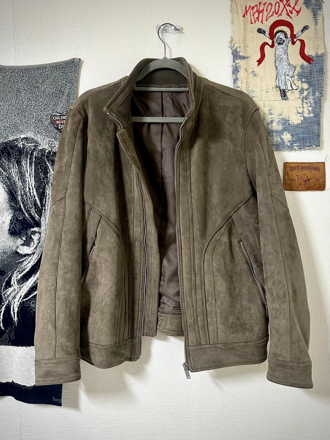 하이넥 스웨이드 자켓 상품이미지2