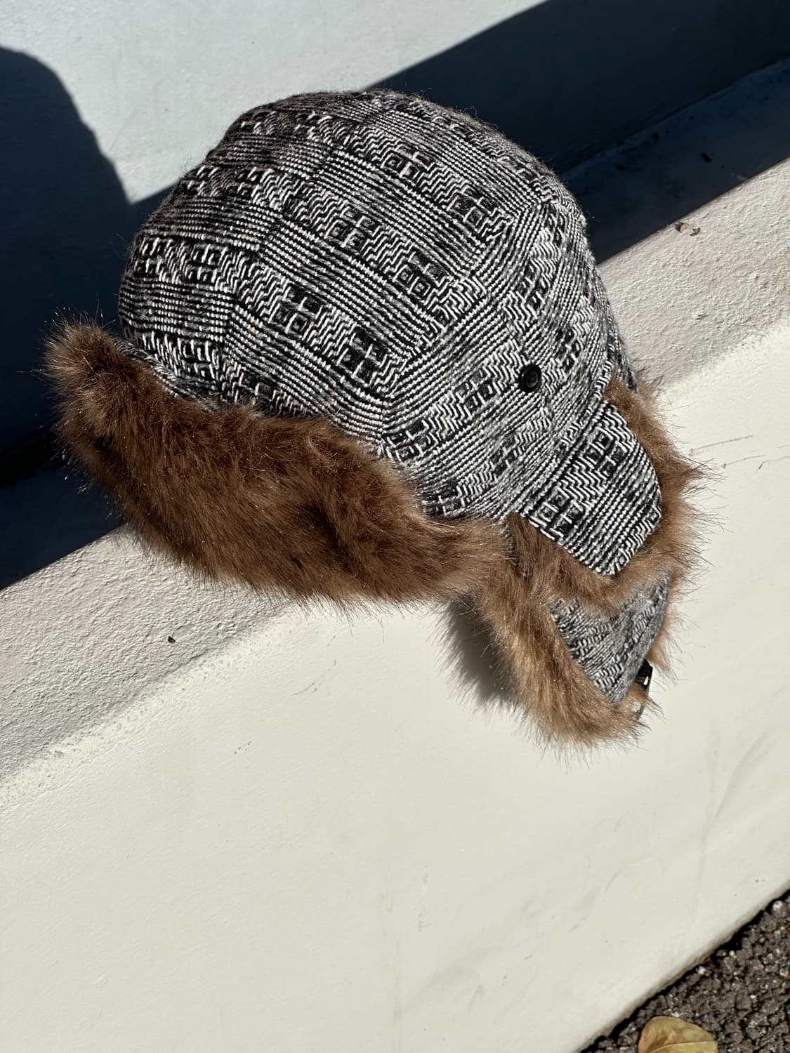 [M-L] 빈티지 패턴 트래퍼햇 모자 상품이미지2