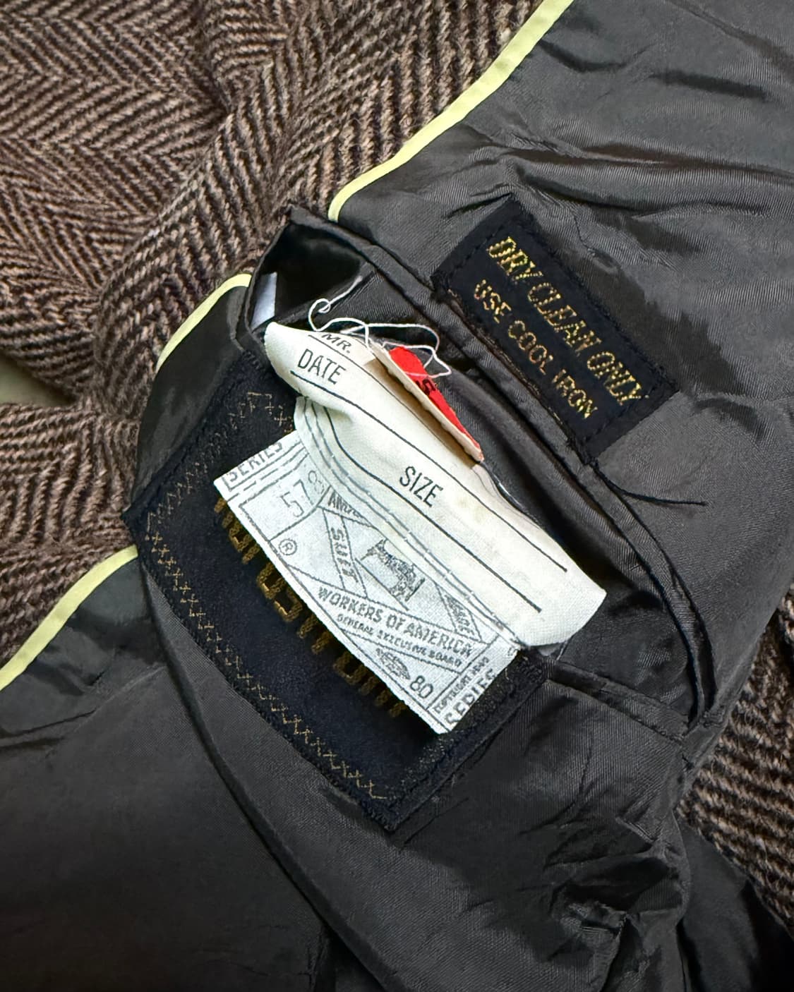 60-70‘s 해리스트위드 헤링본 트위드 울 자켓 41 상품이미지5