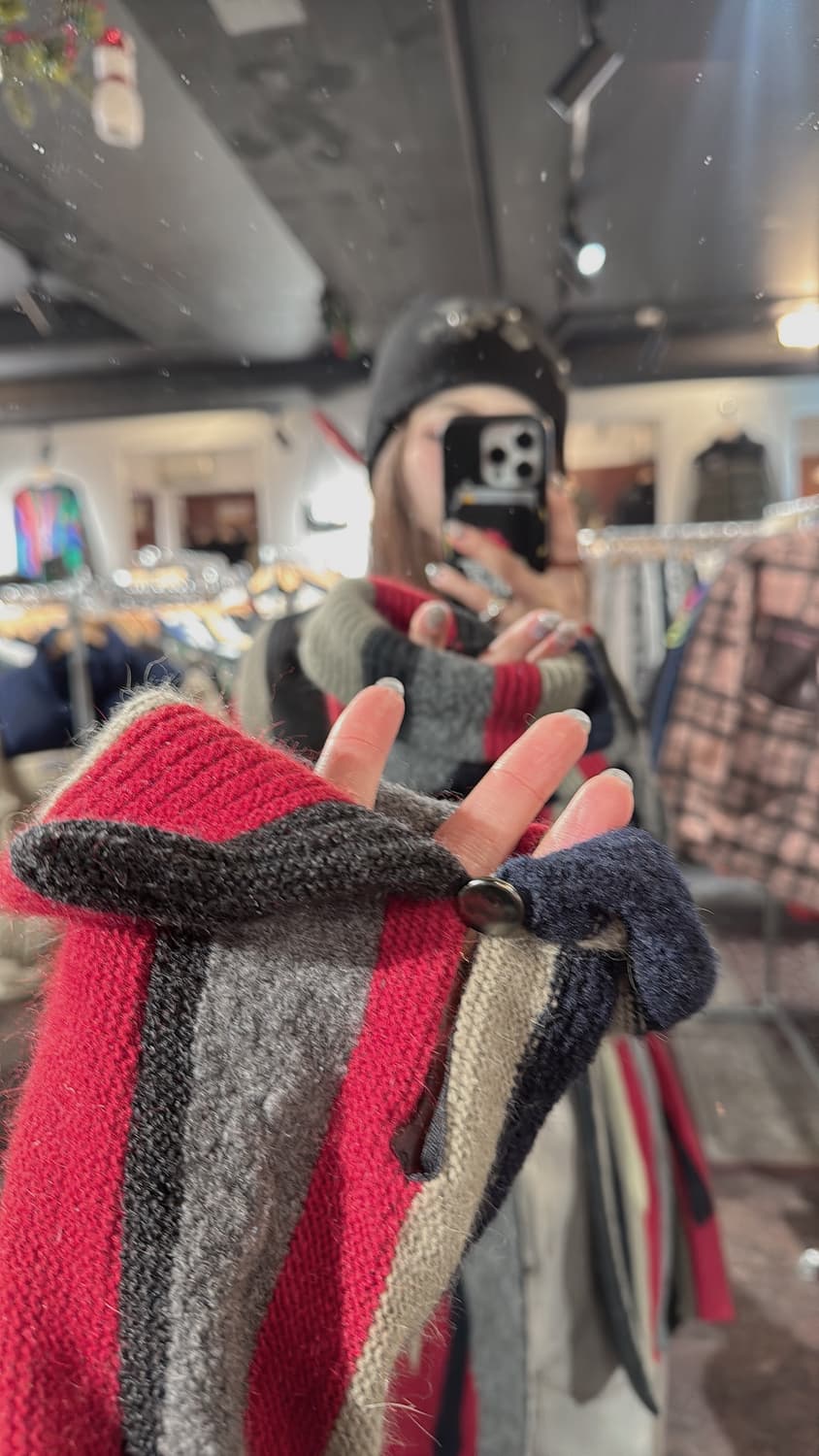 한섬 시스템 SYSTEM 알파카 앙고라 웨스턴 패턴 니트 가디건 F 상품이미지8