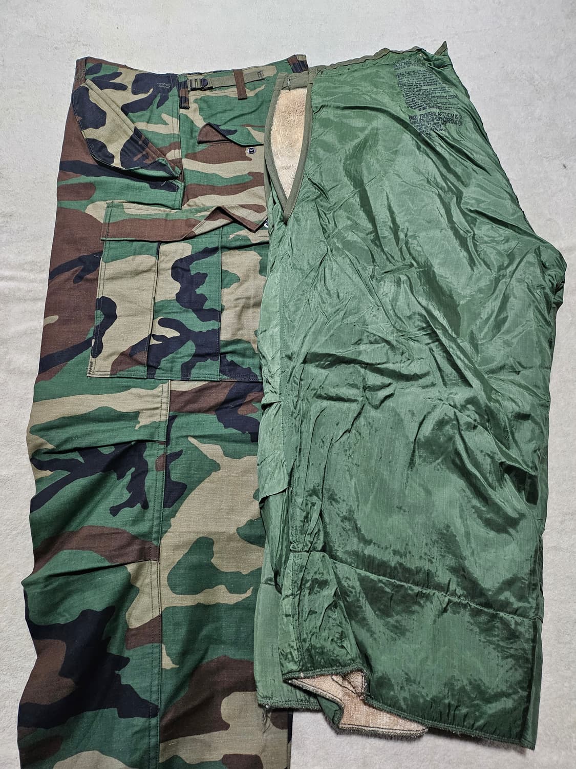 80s 미군오리지날 우드랜드 M65 팬츠 데드스탁 +내피셋 상품이미지1