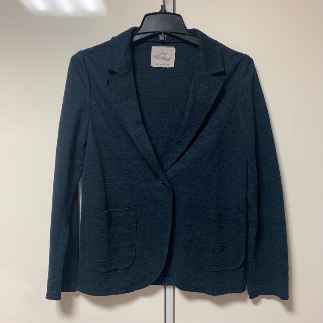 일본 Kenland 린넨 네이비 자켓 상품이미지2