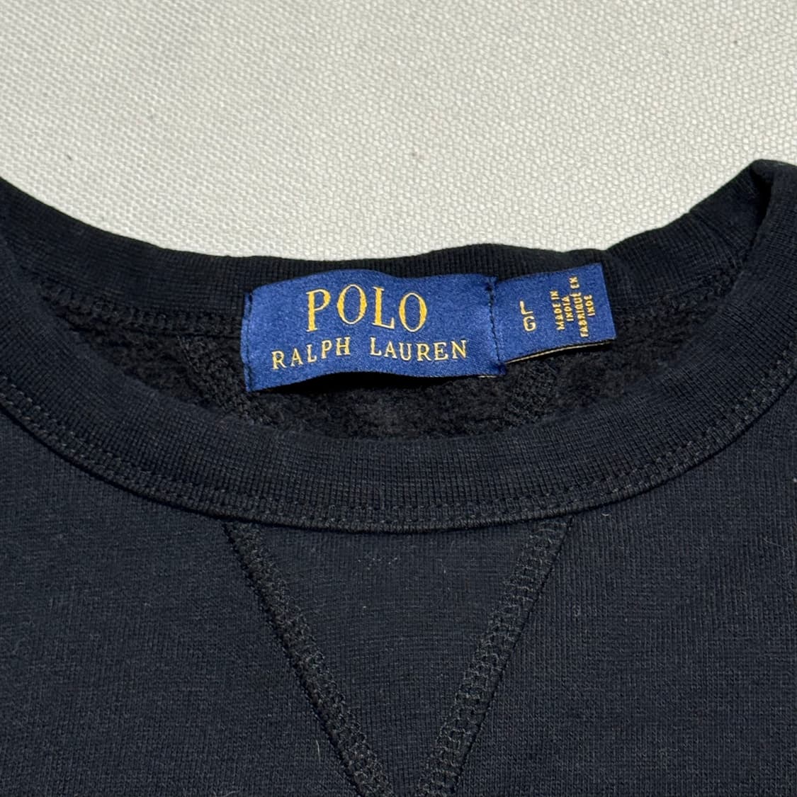 L 폴로랄프로렌 블랙 기모 맨투맨 상품이미지4