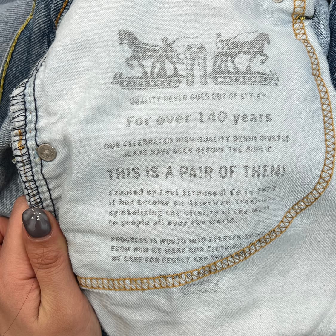 리바이스 550 데님 팬츠 r2919 상품이미지6