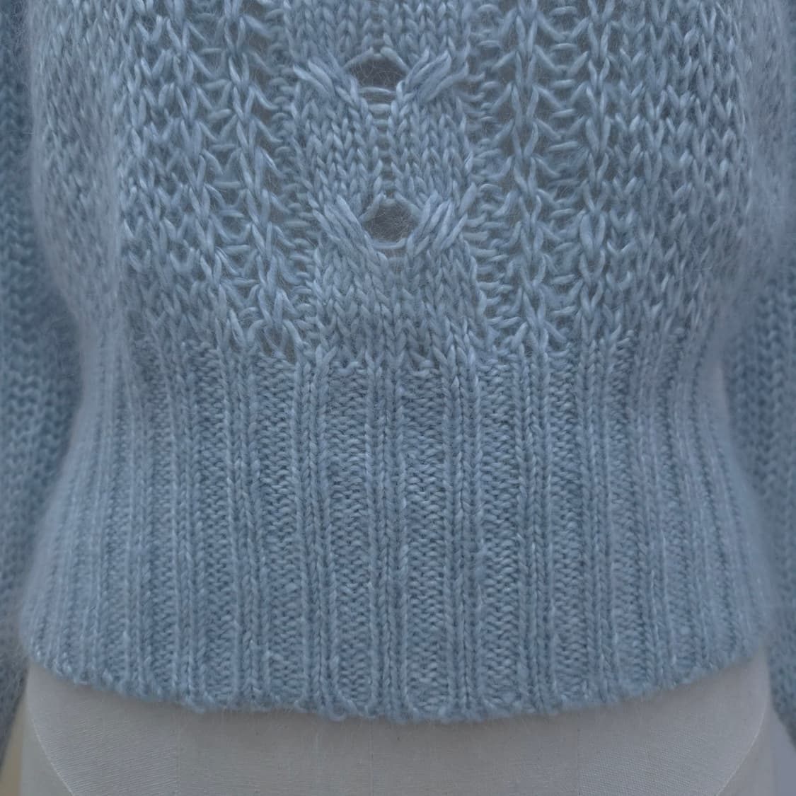 일본제 실크울  꽈배기 니트 스웨터 상품이미지7