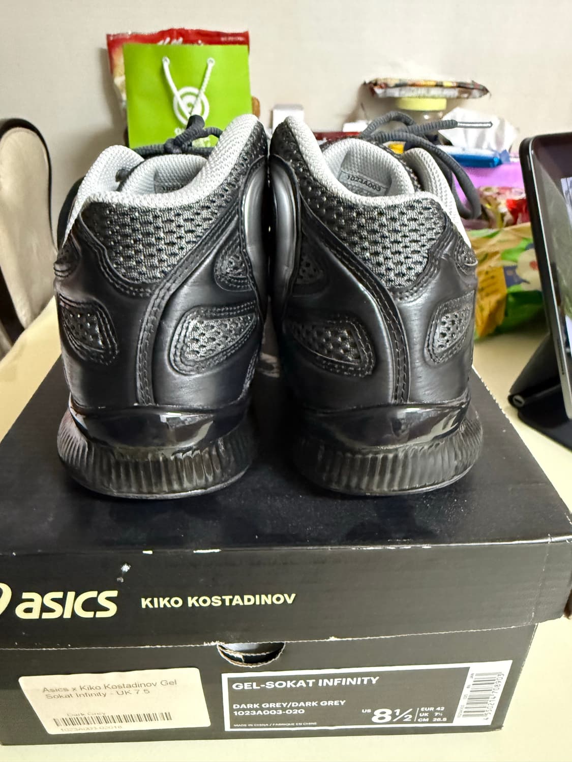 [265] 아식스 x 키코 젤 소켓인피니티 다크그레이 상품이미지5