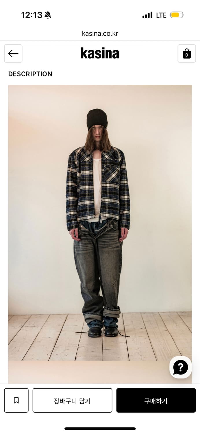 더바이닐하우스 블루 플란넬 퀄팅 셔츠 자켓 상품이미지2