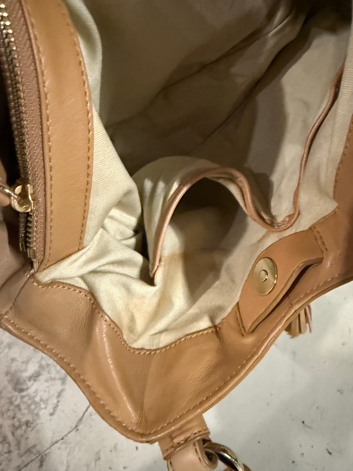 00s real leather tassel shoulder bag 상품이미지9