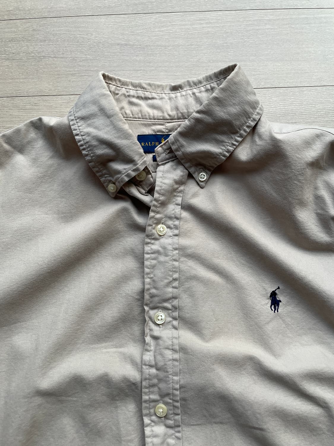 폴로 가먼트다이 옥스포드 셔츠 포그 그레이 상품이미지4