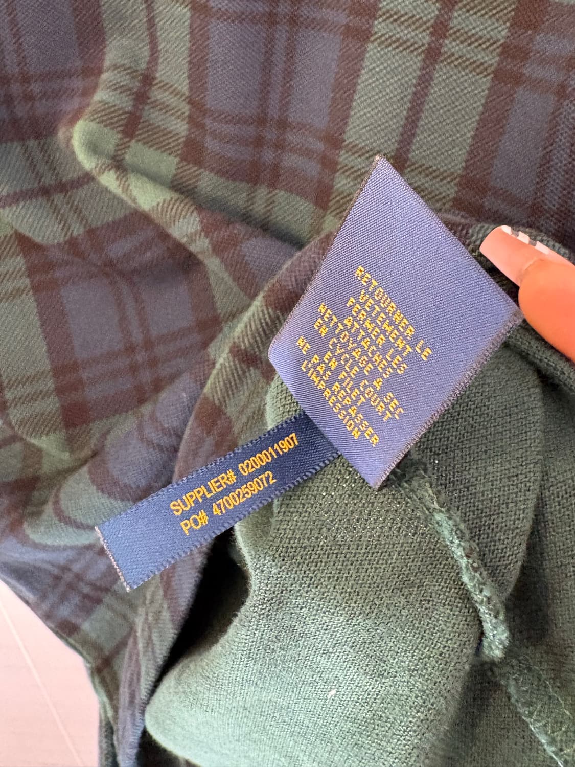 POLO  Big patch check collar T 상품이미지4