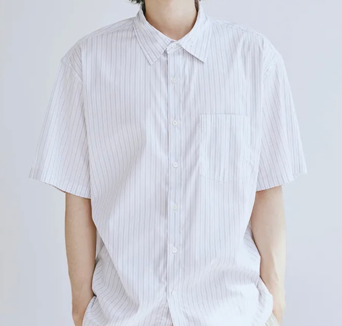 (새상품)유니온블루 스트라이프 반팔셔츠L 상품이미지1