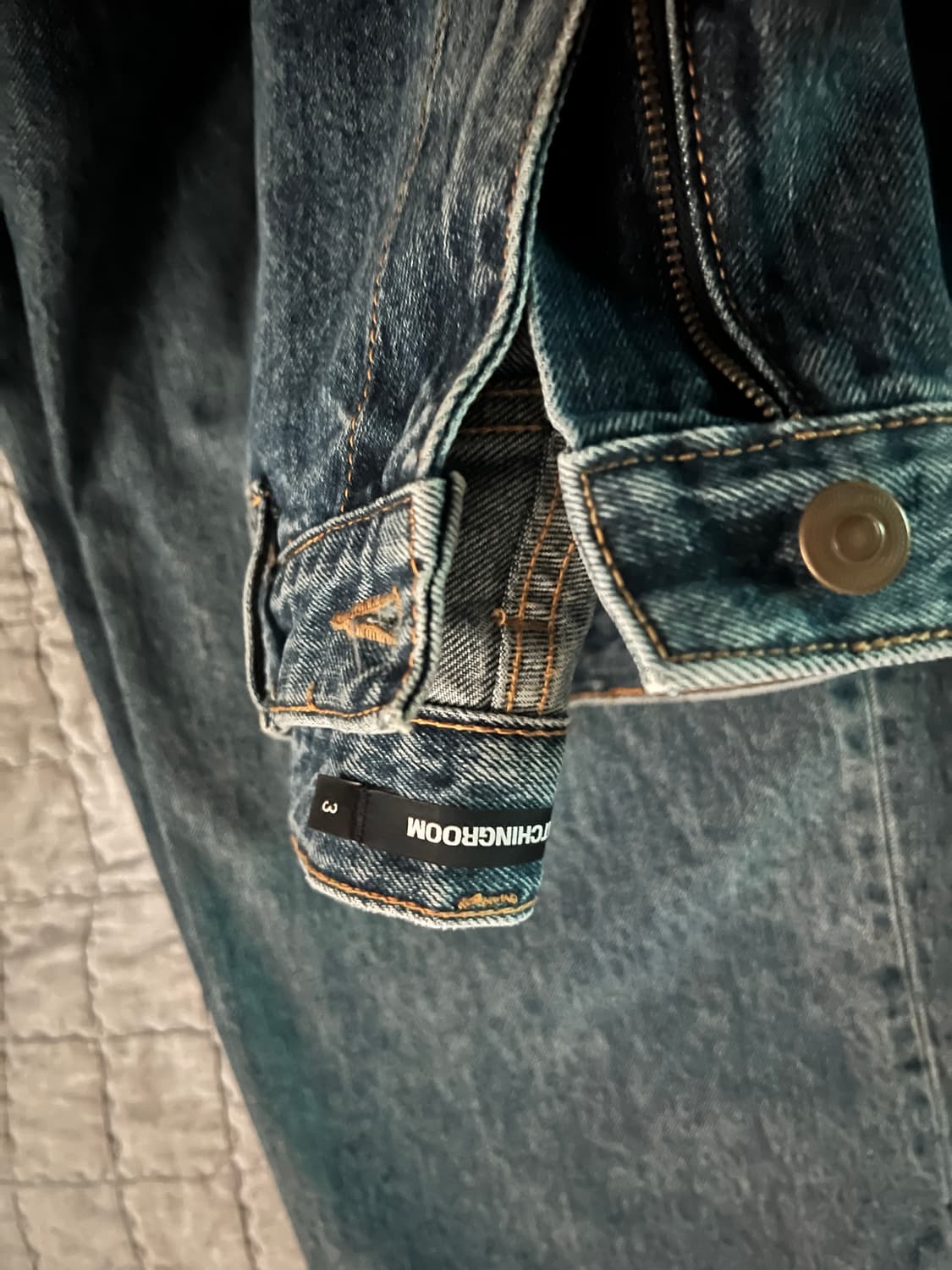 해칭룸 와이드 커브진 3 사이즈 상품이미지4