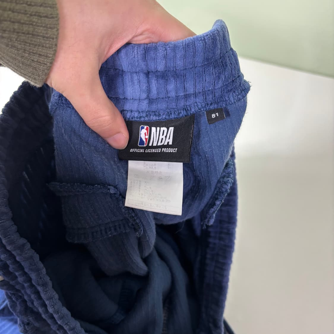 M NBA 네이비 코듀로이 조거팬츠 상품이미지5