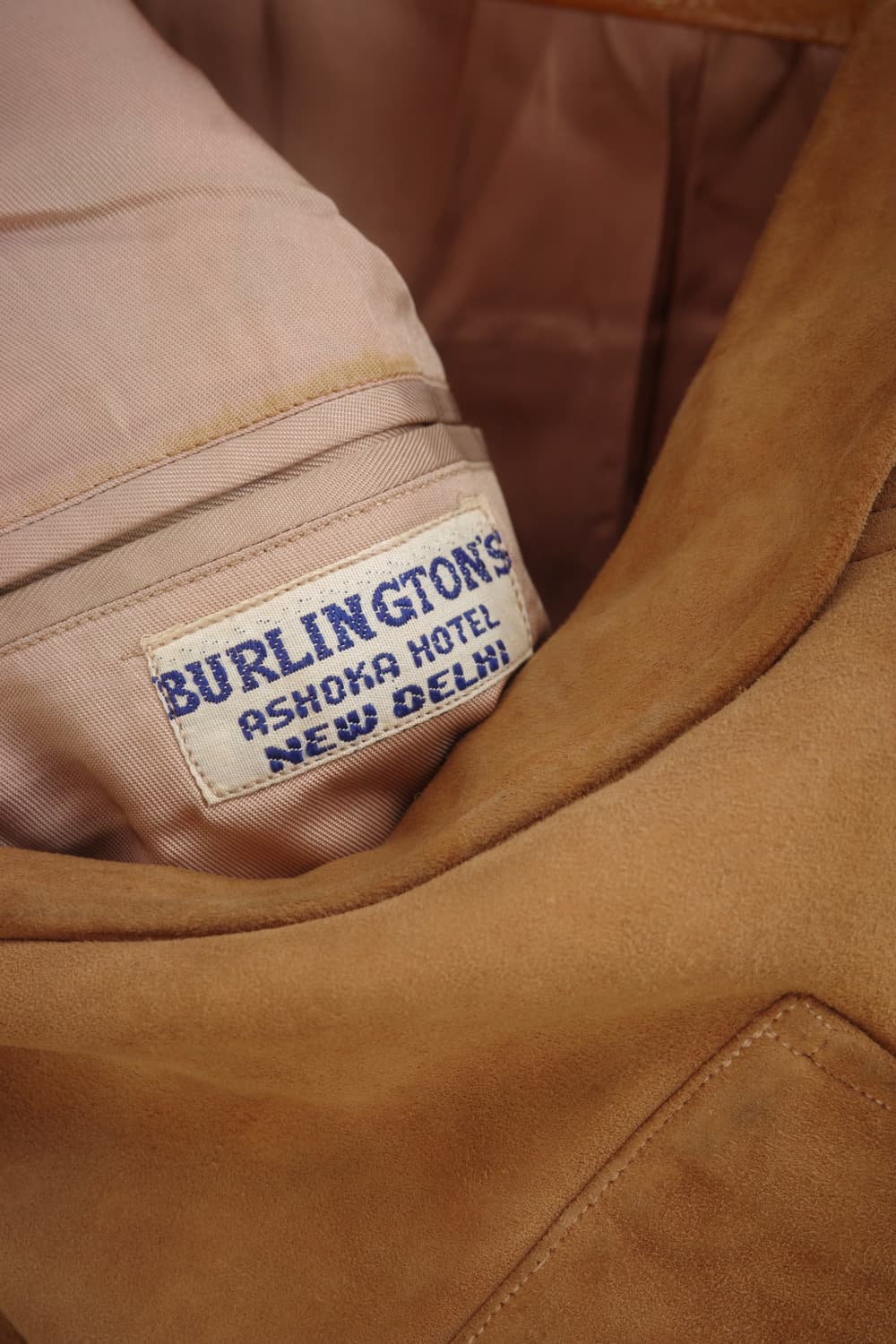 50‘s Burlington’s 부티크 샵 누벅 레더 블레이저 상품이미지4