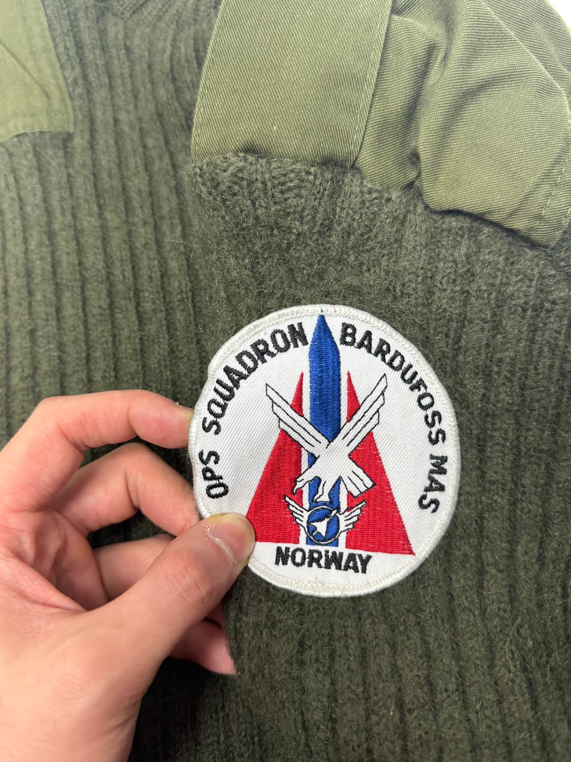 90s 노르웨이 공군 코만도 울 스웨터 M 상품이미지4