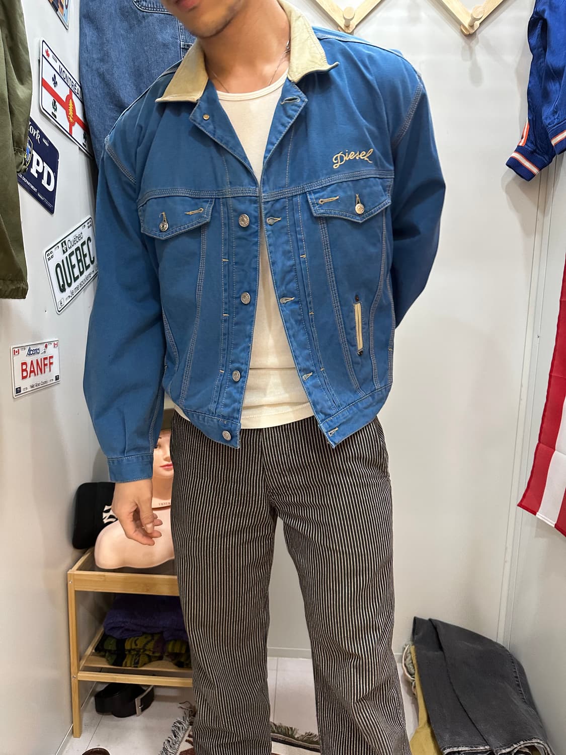 90s diesel 올드 디젤 트러커 자켓 상품이미지6