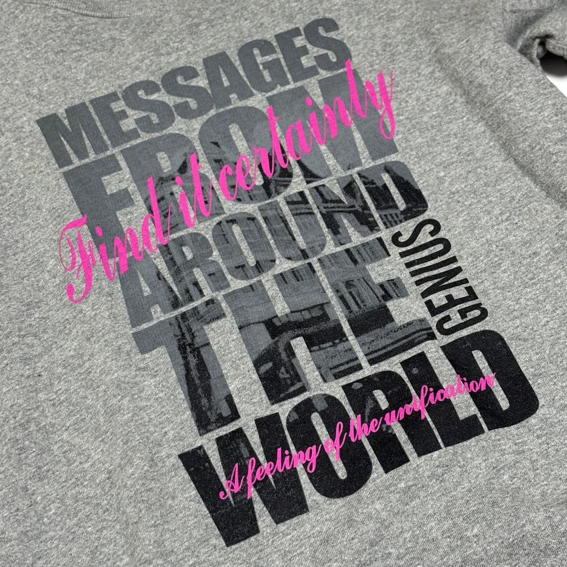 T-그래픽스 타이포그래피 레이어드 그레이 롱 슬리브 상품이미지2