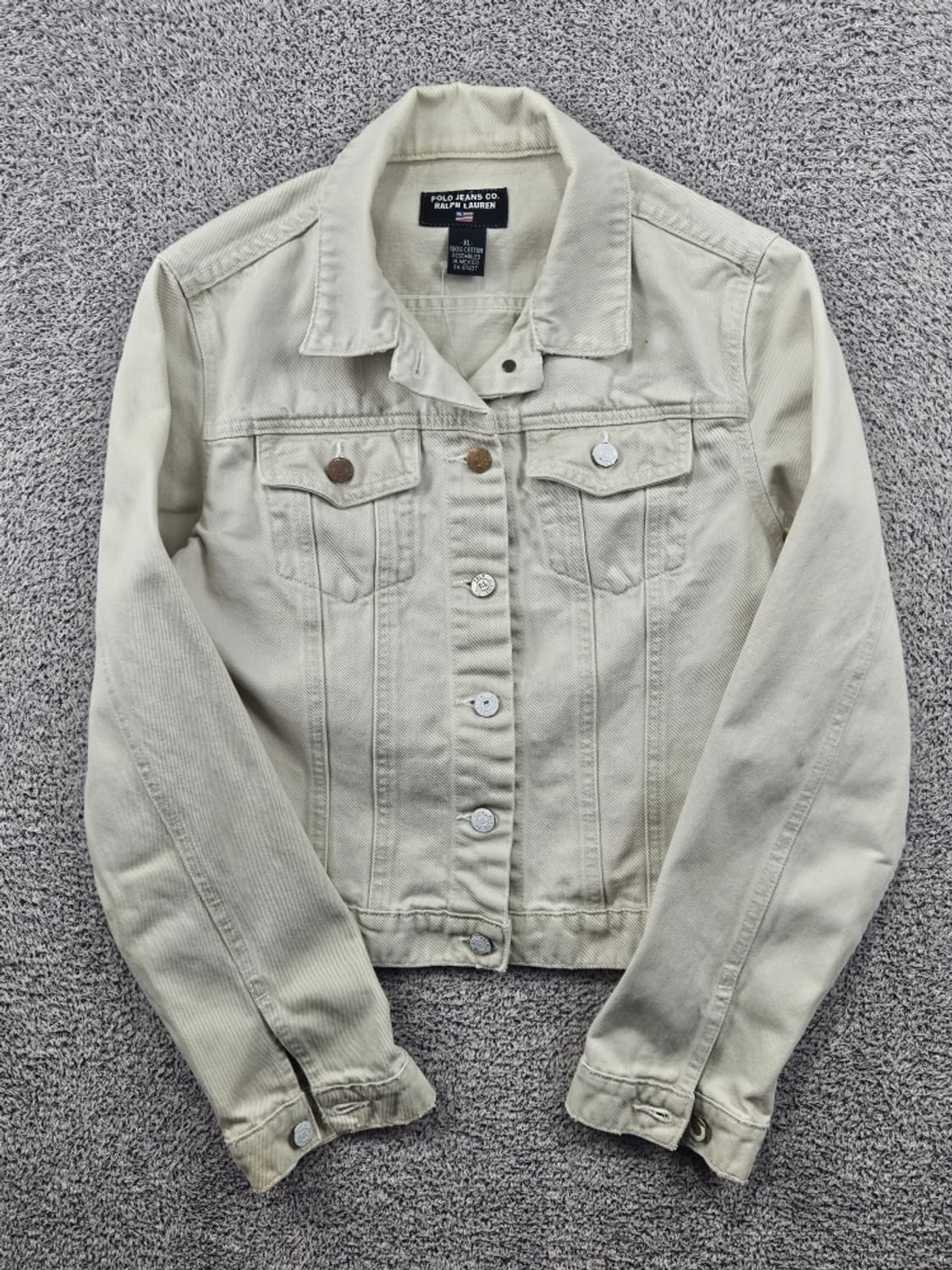 폴로진스컴퍼니 크림 데님 트러커 자켓 ( XL ) / 11633 상품이미지2