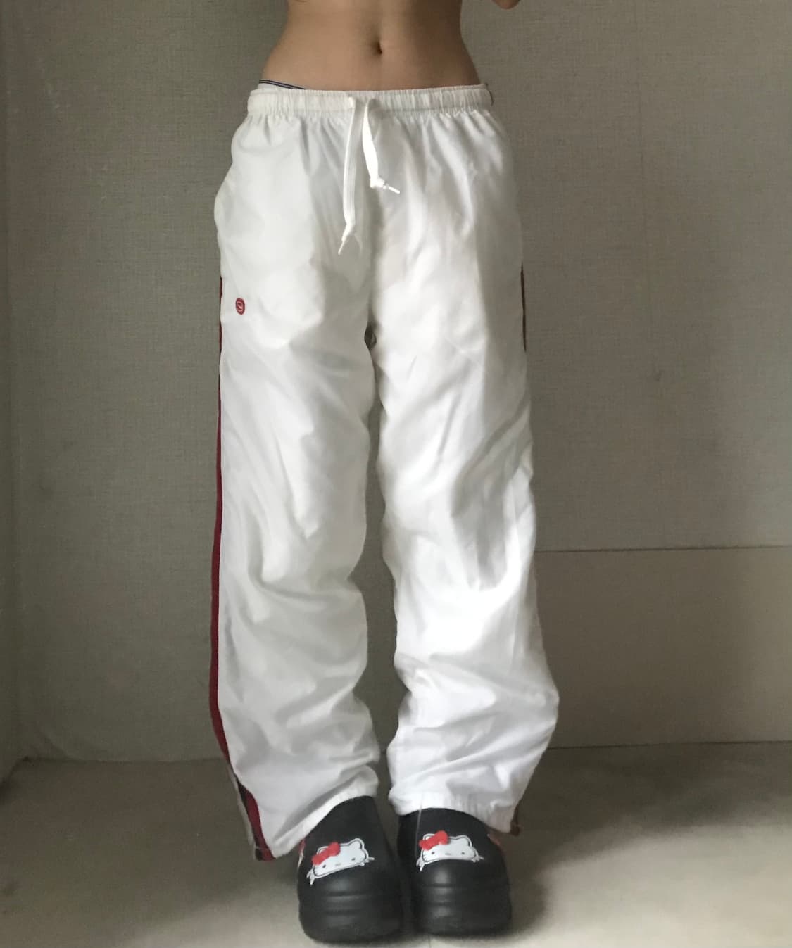 나이키 00s 와이드핏 화이트 트레이닝 팬츠 상품이미지1