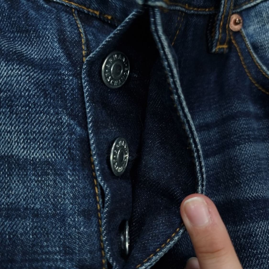 [아르마니] 빈티지 워시드 진청 데님 팬츠 청바지 P01321 상품이미지6