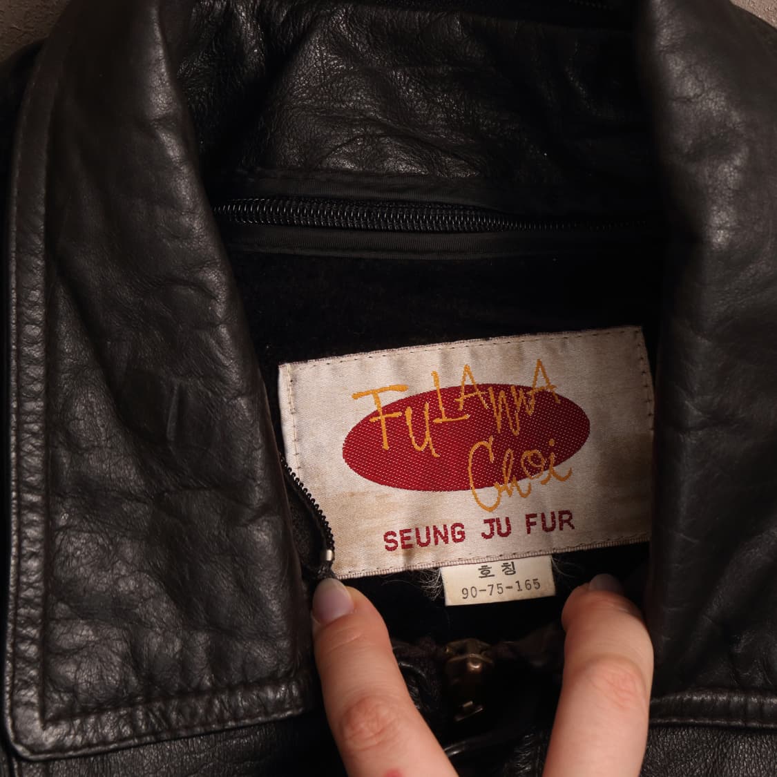 90's 빈티지 소가죽 레더 봄버 자켓 A1528 상품이미지3