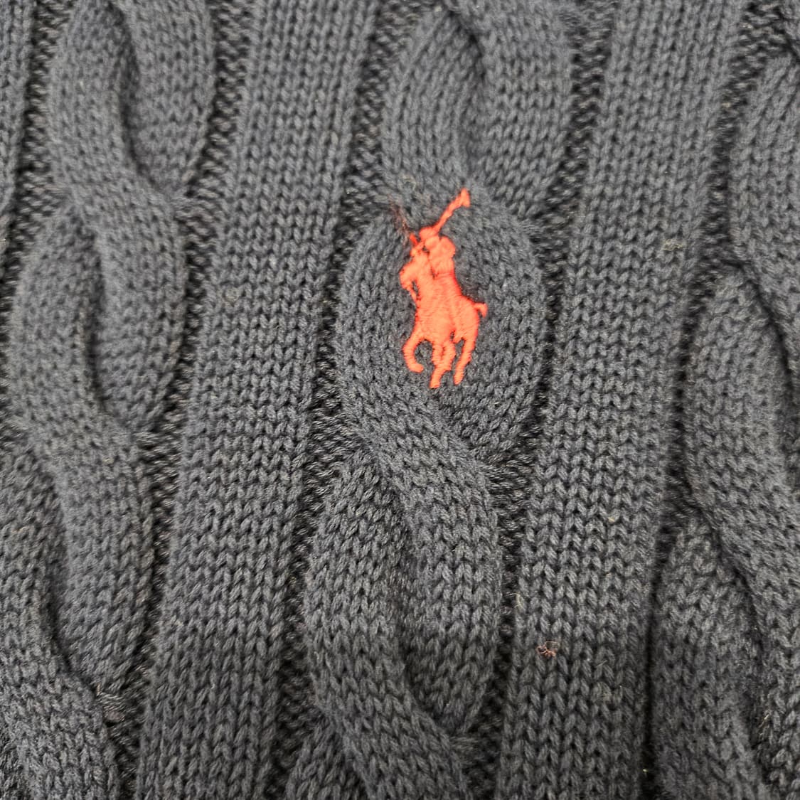 폴로랄프로렌 꽈배기 니트 반집업
M 상품이미지5