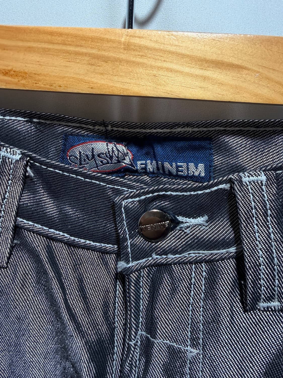 아베크롬비 옐로우 작사 후드집업 + 에미넴 실버 힙합팬츠 세트 상품이미지8