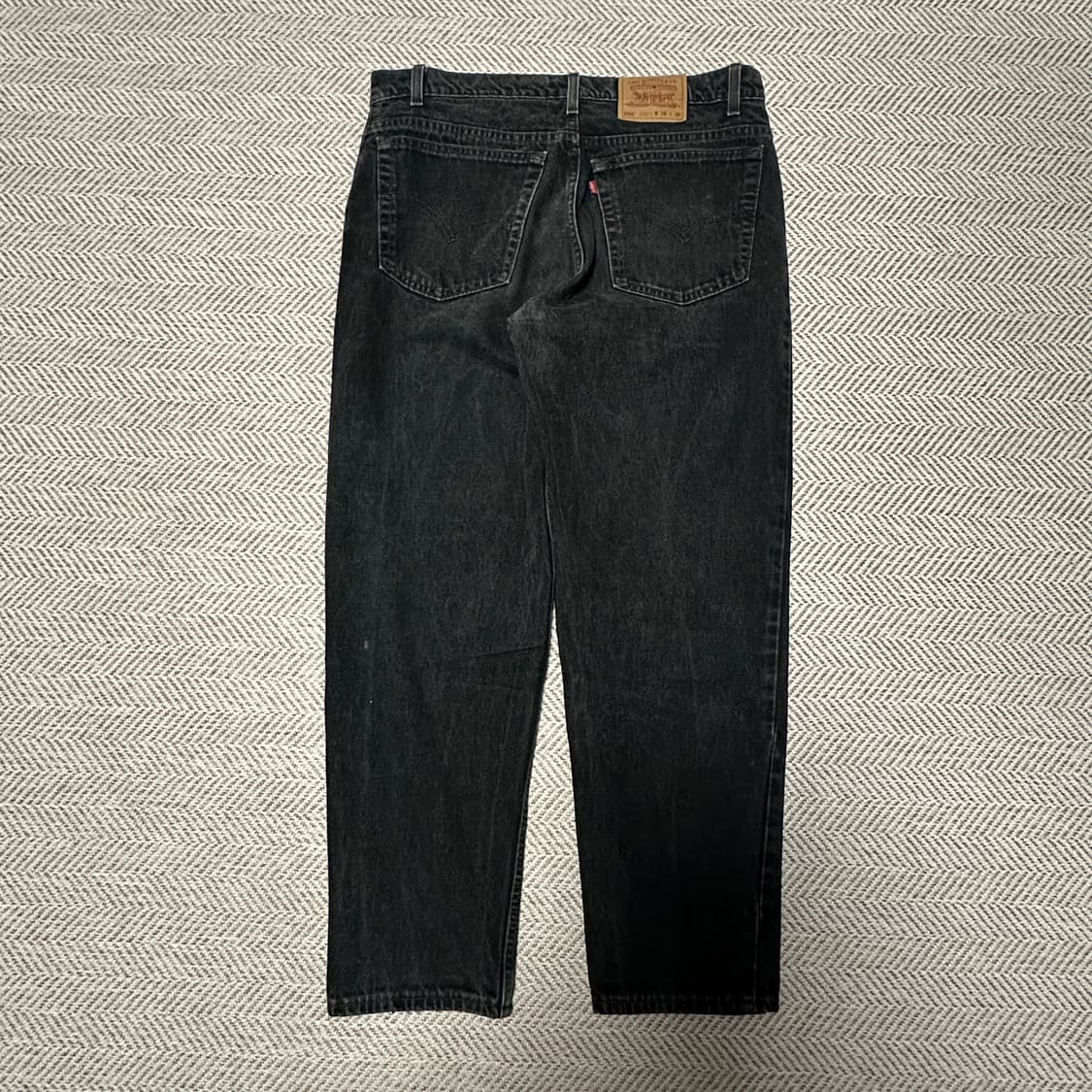 LEVI'S 550 usa made black denim pants 상품이미지2