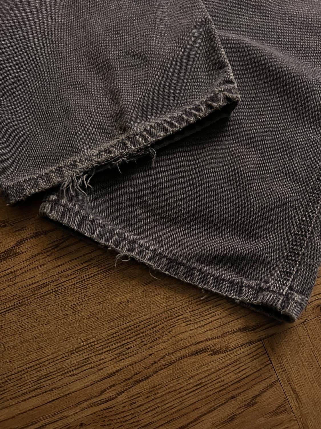 [36]칼하트 USA 빈티지 워싱 페트롤 블루 카펜터 워크 팬츠 상품이미지6