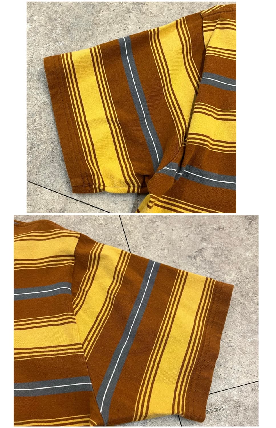 칼하트 스트라이프 반팔티 브라운 XL #csz3406 상품이미지9