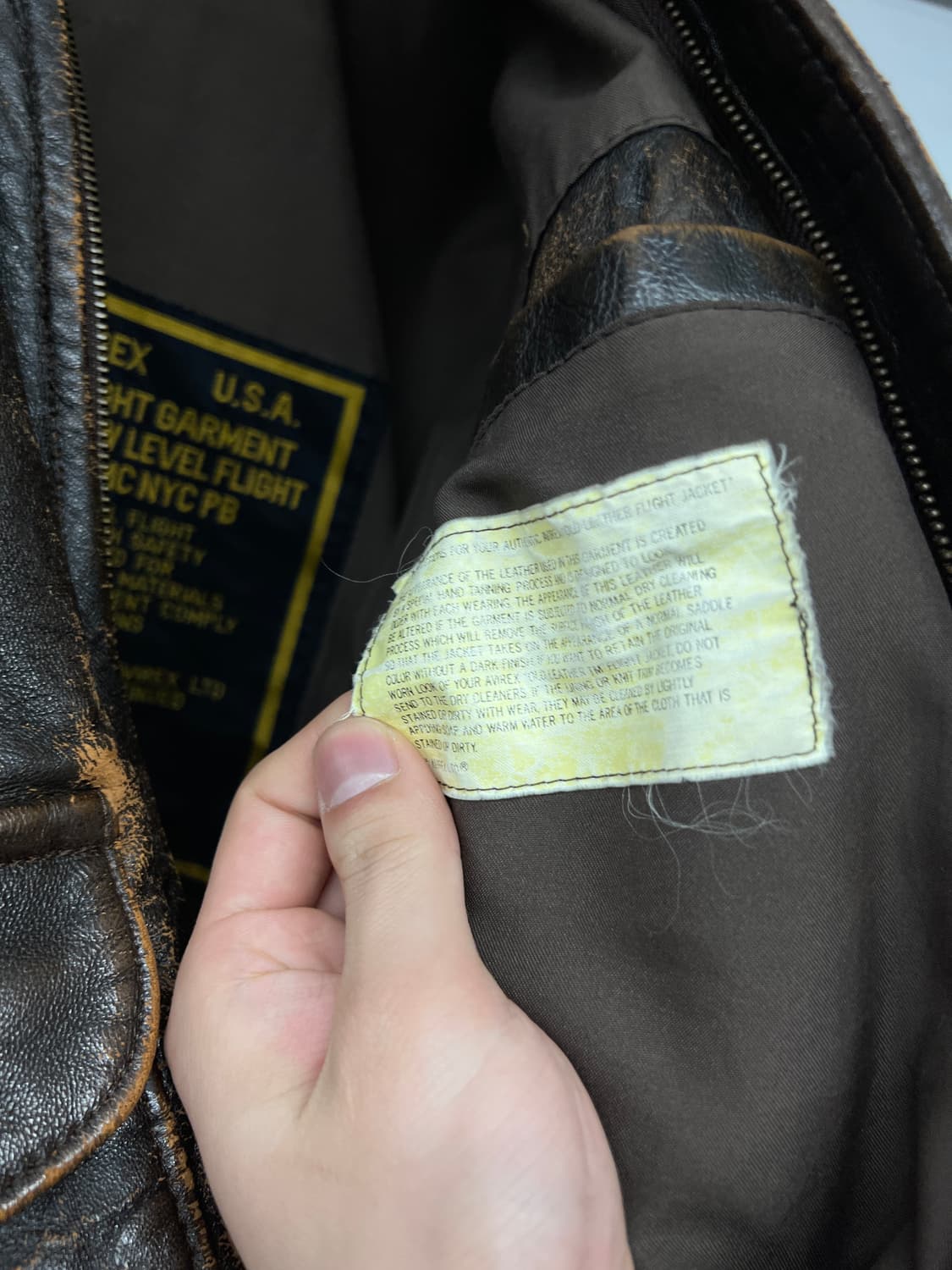 아비렉스 A2 레더자켓 상품이미지6