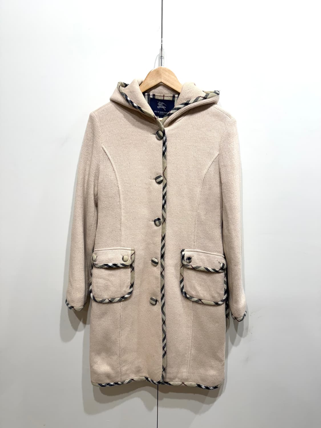 BURBERRY 버버리 니트 후드 코트 상품이미지1