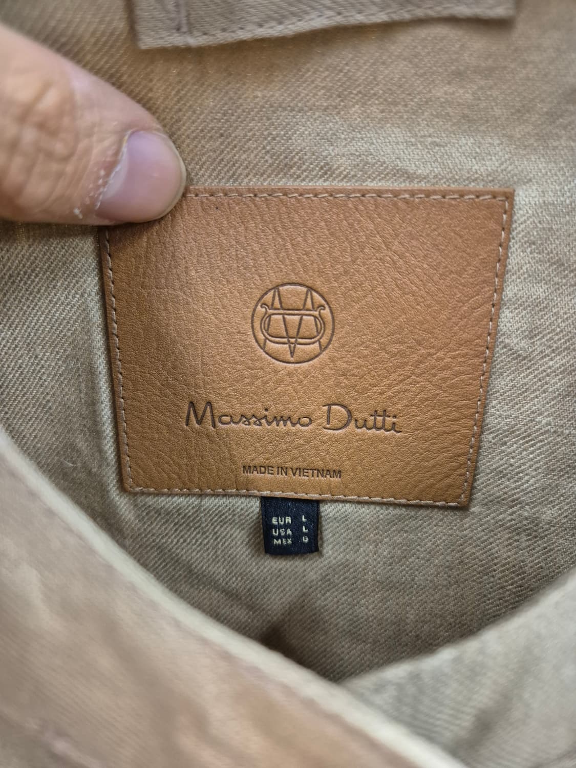 Massimo Dutti 베이지 리넨 자켓 L 상품이미지4