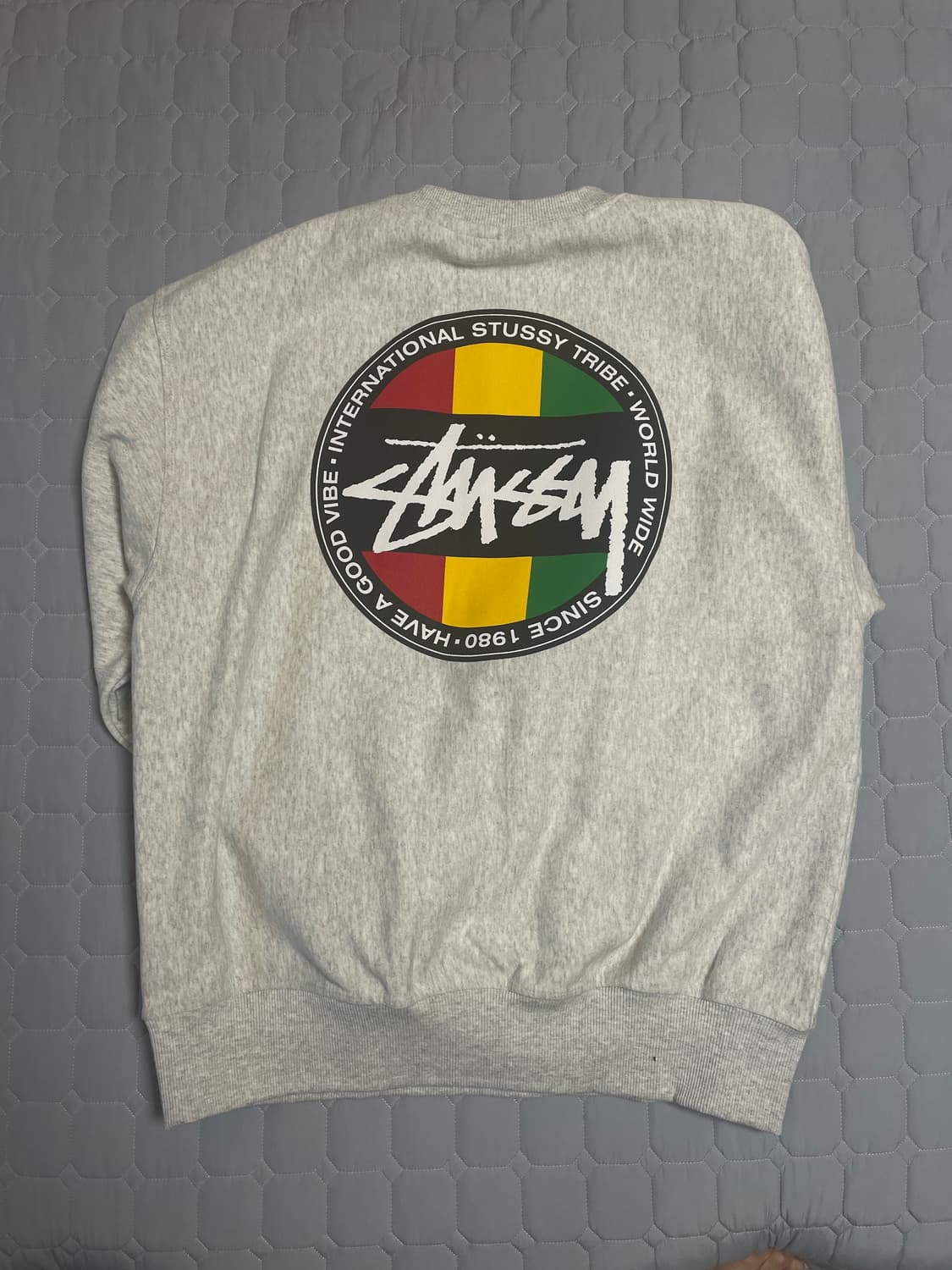 스투시 클래식 닷 크루넥 애쉬 헤더 상품이미지1