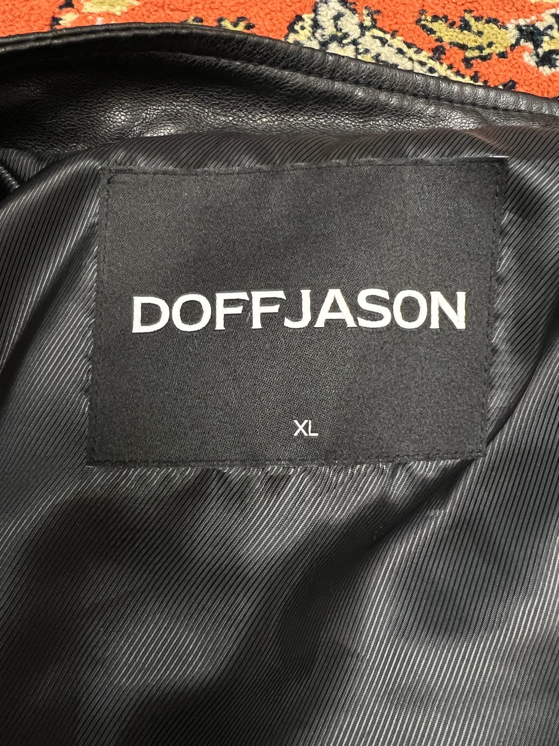 [XL] 도프제이슨 비건 레더 쉴드 자켓 상품이미지5