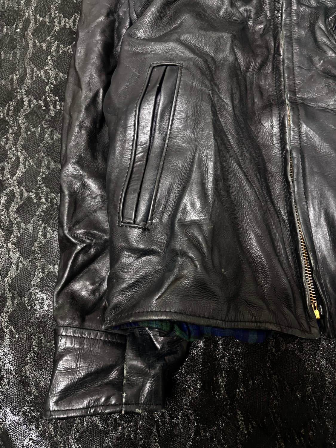 “America Vintage” Biker Crop Real Leathe 상품이미지7