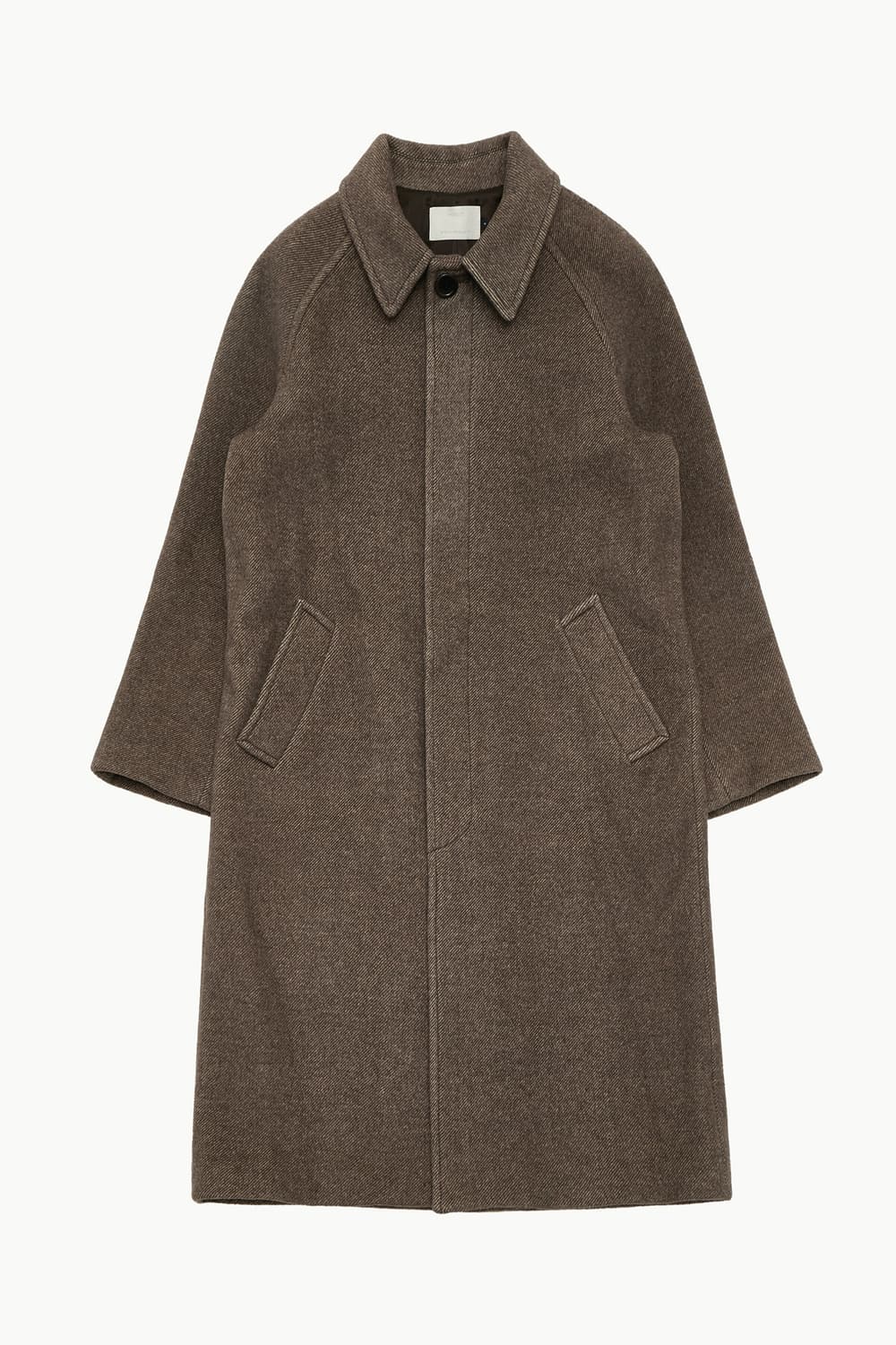 [판매] 아모멘토 24FW 울 래글런 코트 브라운 L 상품이미지1