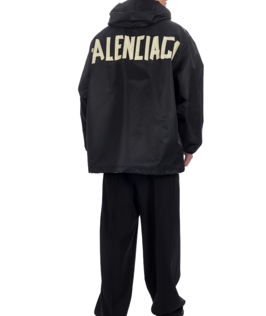 발렌시아가 테이프 로고 바람막이 M 새상품 상품이미지4