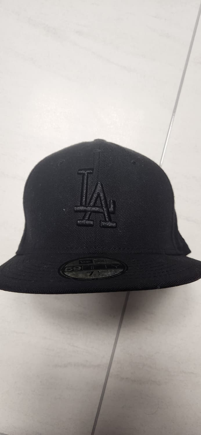 7½ 뉴에라 LA다져스 올 블랙 스냅백 상품이미지3