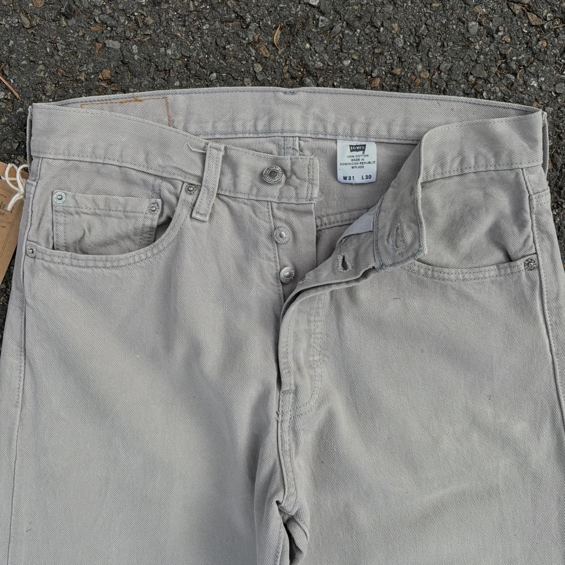 00s 리바이스 501 라이트 그레이 워싱 데님 (32)   상품이미지6