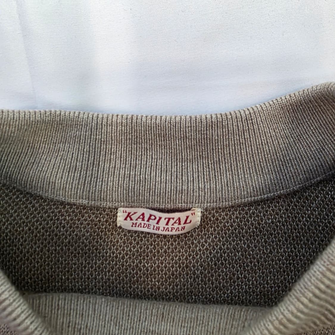 캐피탈 12G 울 반다나 니트 브라운 상품이미지2